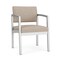 Lesro Lenox Steel Guest Chair, Stone (Beige) Seat, Stone Back, 22.5 W 24.5 L 32 H, Vinyl Seat LS1101 - alternate 1